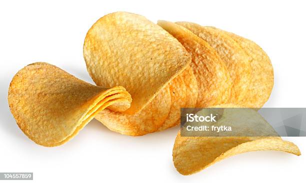 Fritas De Batata - Fotografias de stock e mais imagens de Amarelo - Amarelo, Assado, Batata Frita de Pacote