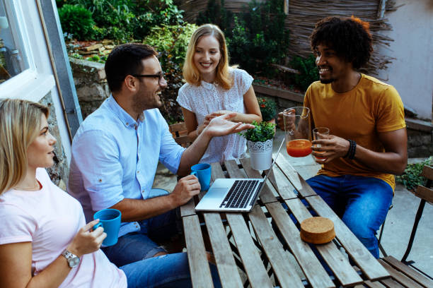 istock Group of young people hanging out 1045580684