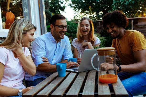 istock Group of young people hanging out 1045580990