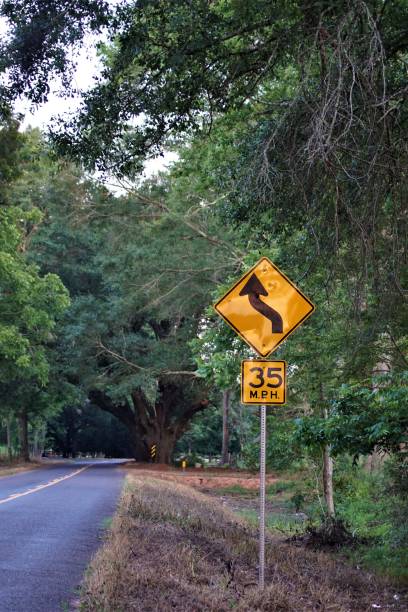 istock Road sign on a rural highway. 1045586200