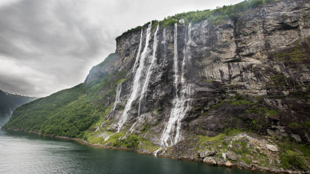 istock Seven Sisters waterfall in Norway landscape view. 1045588228