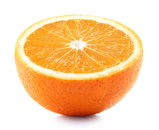 istock Half of perfectly retouched orange fruit 1045595688