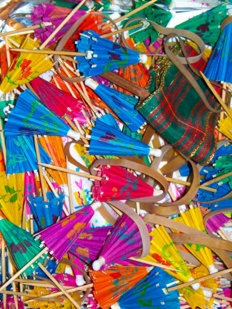 istock An Assortment of Closed Cocktail Umbrellas 1045598474