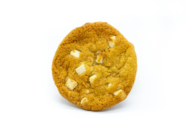 istock Chocolate Chip Cookie Home baked on White background 1045602544
