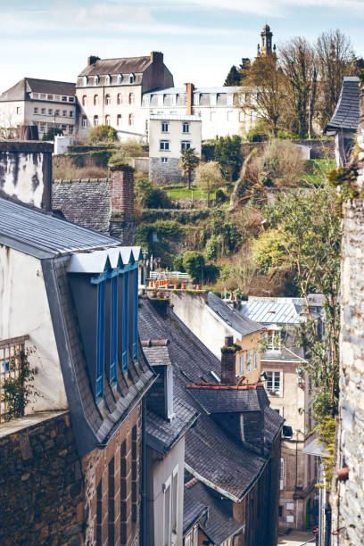 istock beautiful streets with colombage houses 1045627546