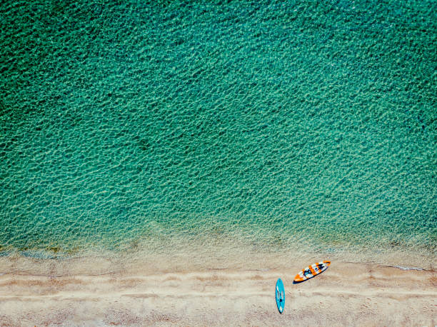 istock Aerial drone image of the beach 1045627782