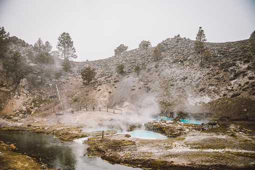 Hot springs in California.