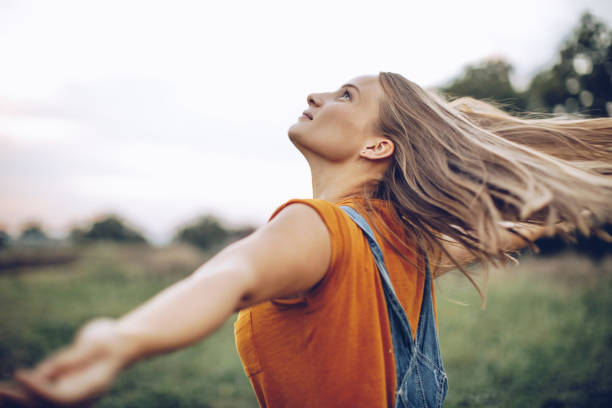 istock Beautiful girl in nature 1045661776