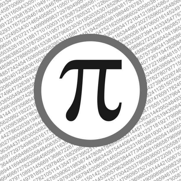 istock The Pi symbol mathematical constant irrational number on circle, greek letter, background 1045662050