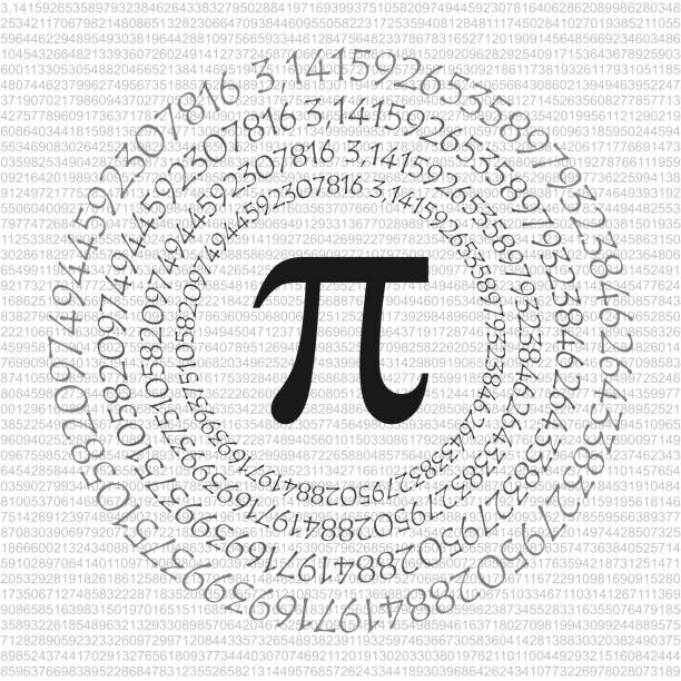 istock The Pi symbol mathematical constant irrational number on circle, greek letter, background 1045662156