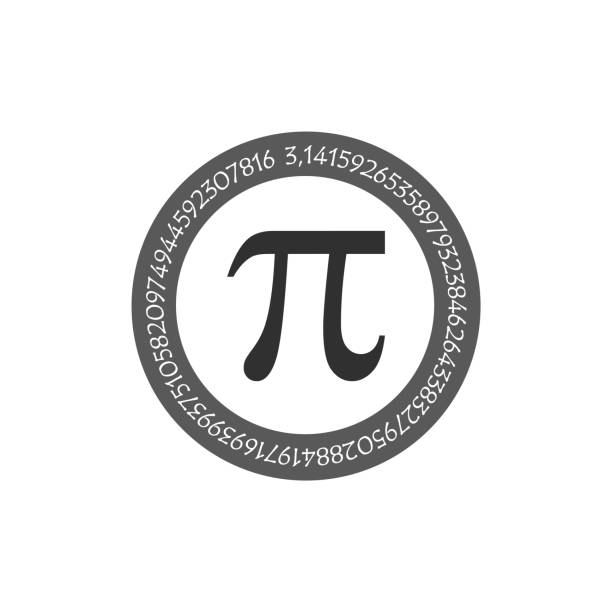 istock The Pi symbol mathematical constant irrational number on circle, greek letter, background 1045662336