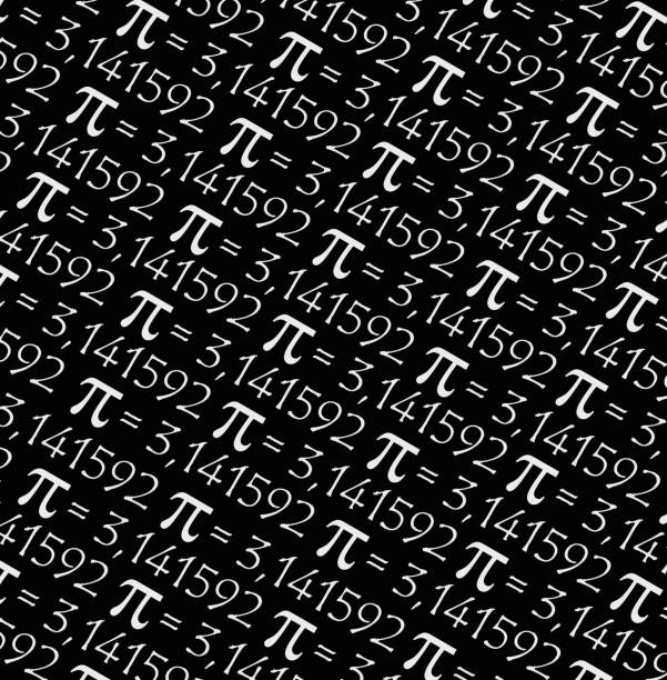 istock The Pi symbol mathematical constant irrational number, greek letter, pattern background center 1045664510