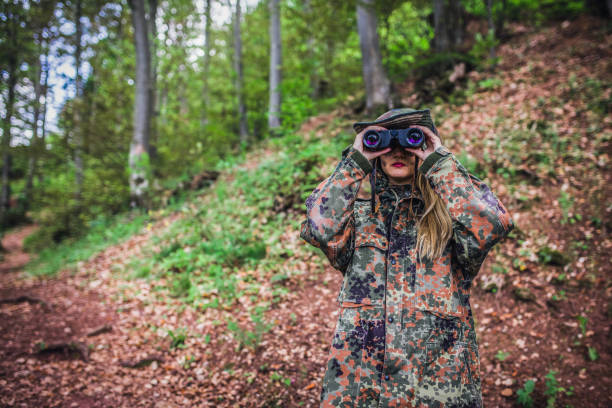 istock Camouflage scout on the hill 1045669136