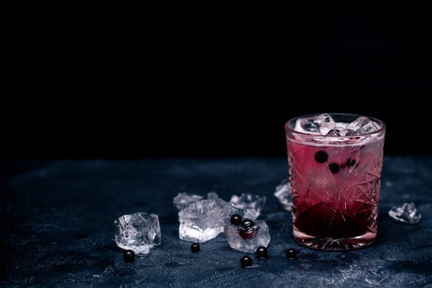 Long Berry Ice Tea stock photo