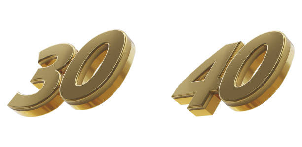 istock 30 40 golden 3d-illustration 1045680730