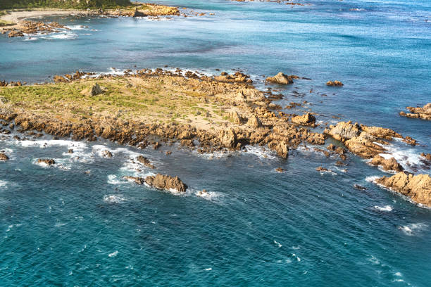 istock Rocky outcrops on the coastline 1045681762