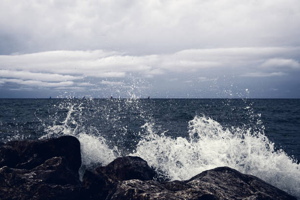 istock In the background, there are small yachts and a sea horizon 1045686094