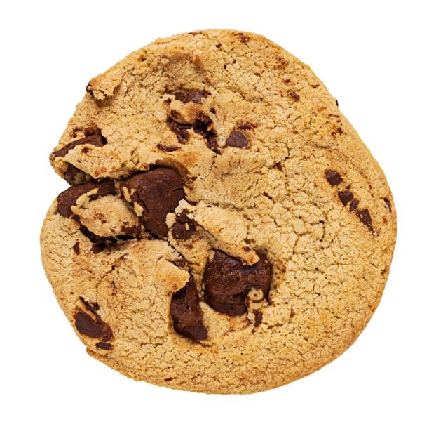 istock Isolate picture a piece of chocolate cookies on white background 1045691034