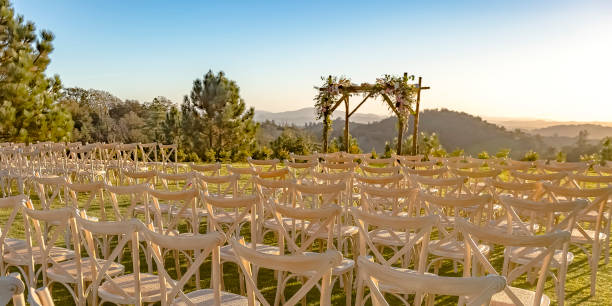 istock Outdoor wedding with scenic view on a sunny day 1045693506