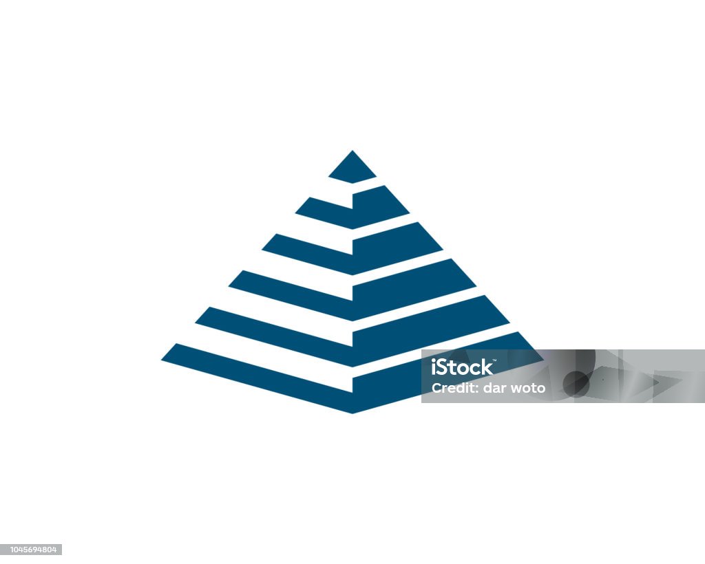 Vector Deflating Pyramid Pyramid Vector Ilustration Stock Illustration - Download Image Now ...