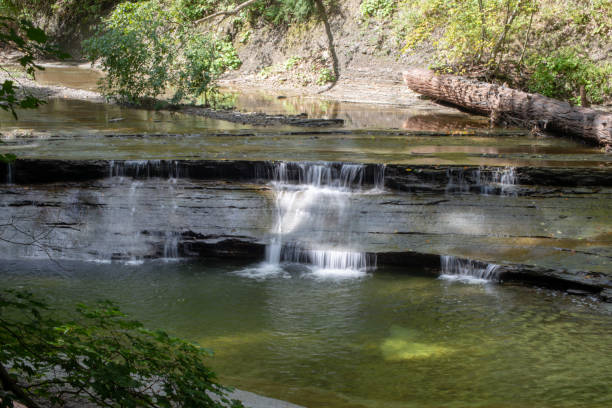 istock Waterfall on small creek in late summer 1045712392