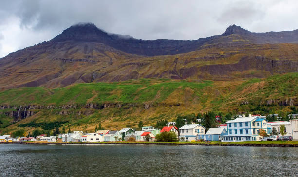 Seyðisfjörður, Iceland stock photo