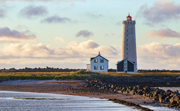 Grótta Island Lighthouse stock photo