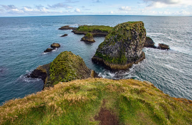 Arnarstapi cliffs stock photo