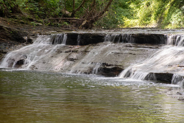 istock Waterfall on small creek in late summer 1045716992