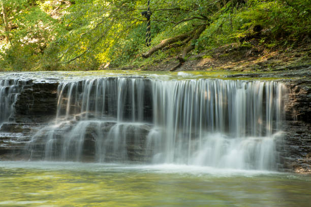 istock Waterfall on small creek in late summer 1045717178