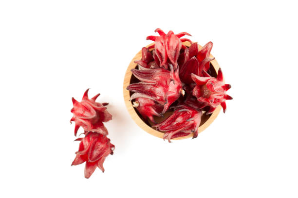 istock red roselle wooden bowl 1045724534
