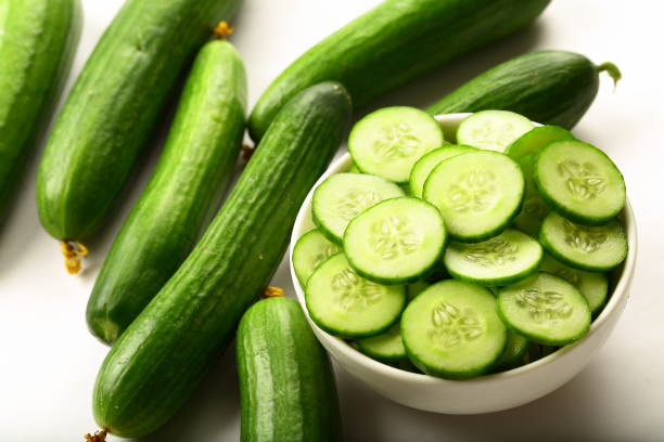 istock Healthy vegan salad with cucumber 1045761826
