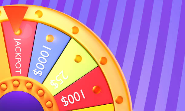 istock 3D render Illustration. Wheel of fortune for game and win jackpot. 1045764196