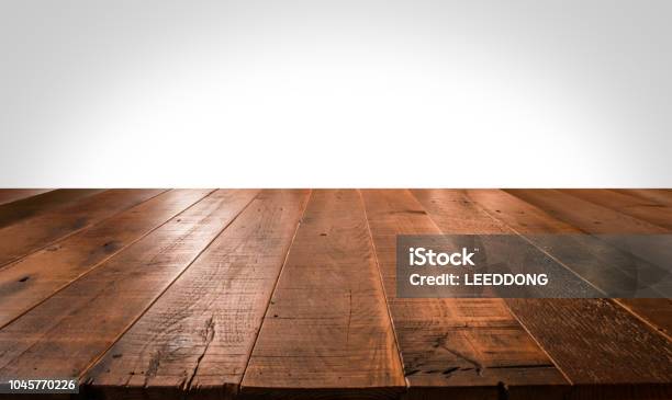 Empty Wooden Table For Product Placement Stock Photo - Download Image Now - Table, Wood - Material, Backgrounds