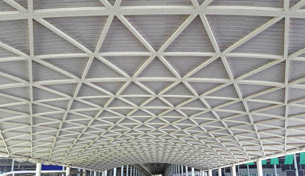 istock Roof structure made of steel 1045781892