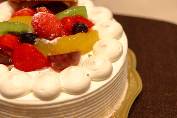 istock whole cake with fruits 1045798748