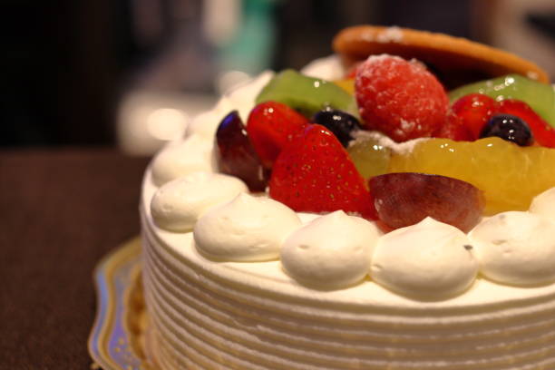 istock whole cake with fruits 1045798864