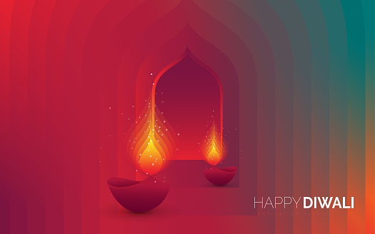 Modern Diwali Festival Background Stock Illustration - Download Image Now -  Abstract, Backgrounds, Beauty - iStock