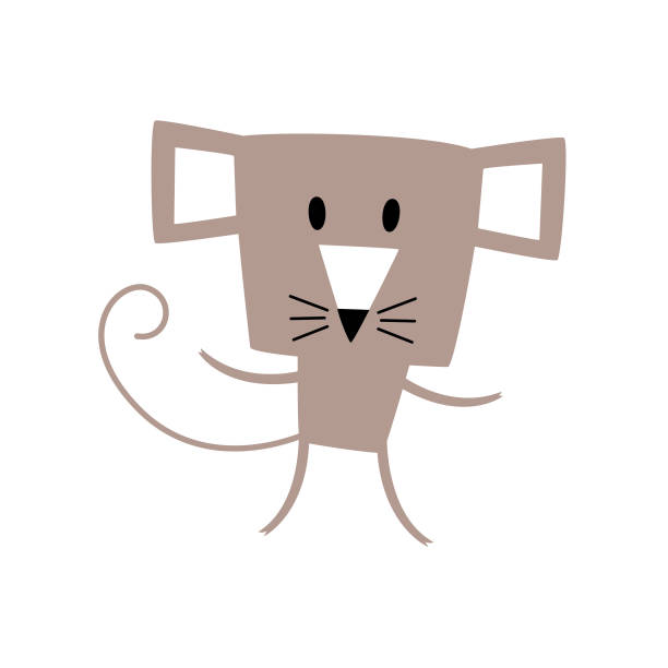 Cute Rat Cartoon Nursery Wallpaper Vector Stock Illustration - Download  Image Now - Mouse - Animal, Computer Graphic, Anniversary - iStock