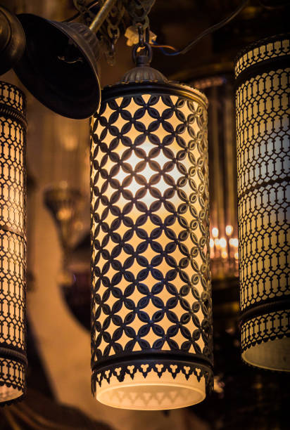 istock Old Ottoman style ceiling lamps for interior decoration 1045821388