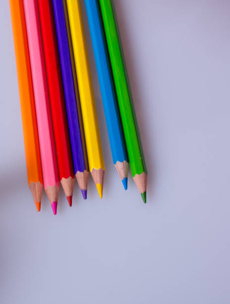 istock Color Pencils on a white background 1045821570
