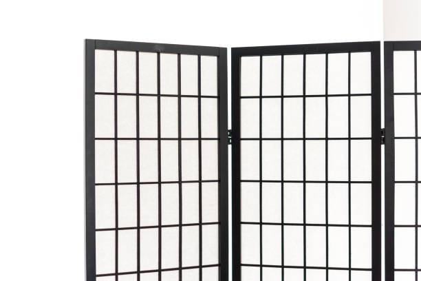 istock Wooden Partition for light barriers (Japanese style) 1045846000
