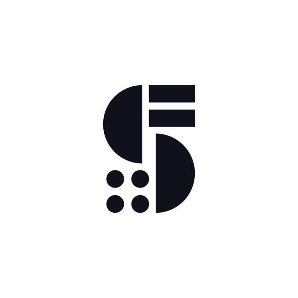 вектор логотип письмо s черно-белый - s stock illustrations