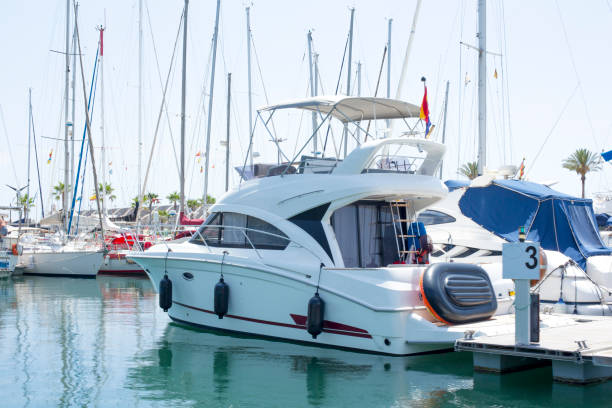 istock boats moored in the harbor 1045870232