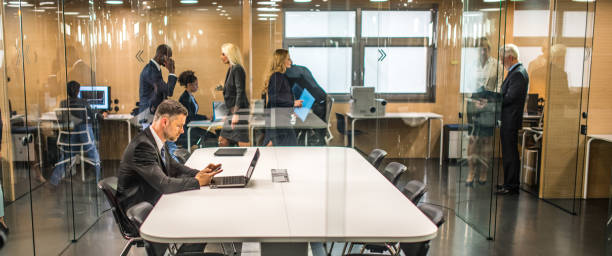 istock Business people working in office 1045887150