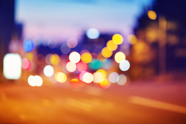 istock Trafficlights in the city at night time 1045895438