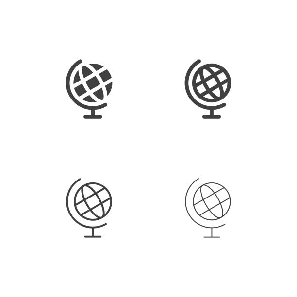 Desktop Globe Icons - Multi Series Desktop Globe Icons Multi Series Vector EPS File. desktop globe stock illustrations