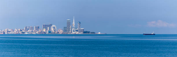istock Panorama with views of modern Batumi sea side 1045909526