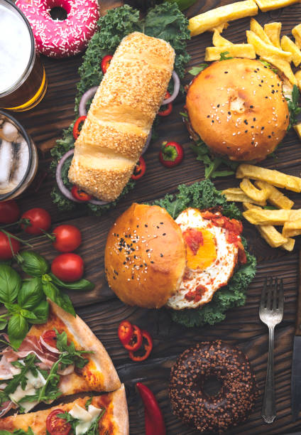 istock Picnic Table full of food 1045909588