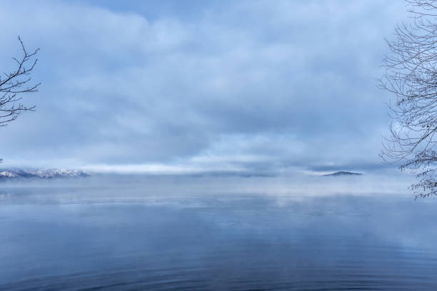 Lake Kussharo (Kussharoko) is a beautiful caldera lake in Akan Mashu National Park.